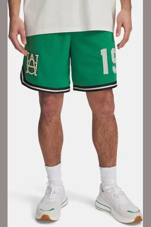 Under Armour Courtside Hoops Shorts für Herren Team Kelly / Stein / Schwarz L