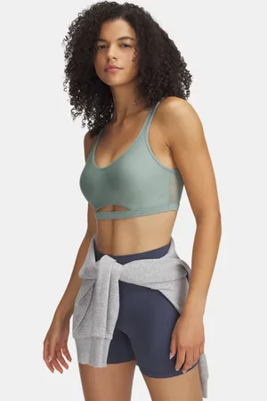 Under Armour Infinity Low Mesh Sport-BH für Damen Silica / Silica L A-C