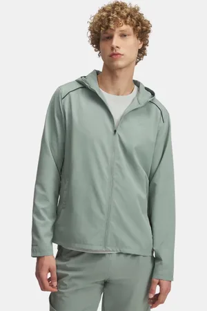 Under Armour Launch Kapuzenjacke für Herren Silica / Hydro / Reflektierend XS