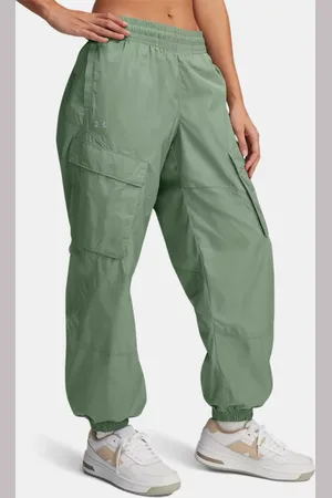 Under Armour Unstoppable Hose aus glänzendem Webstoff mit weitem Bein für Damen Silica / Silica L