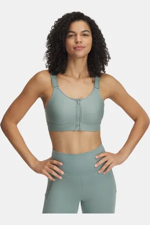 Under Armour Infinity 2.0 High Zip Sport-BH für Damen Silica / Silica L A-C