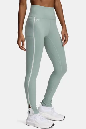 Under Armour Motion Piped Leggings für Damen Silica / Hydro / Weiß L