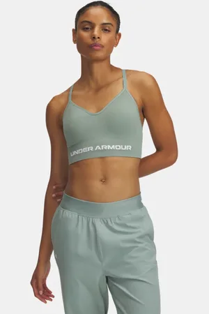 Under Armour Vanish Seamless Low Sport-BH für Damen Silica / Weiß L