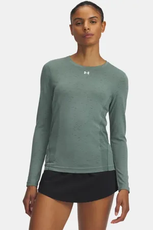 Under Armour Vanish Seamless Lockeres Langarm-Oberteil für Damen Silica / Baroque / Weiß L