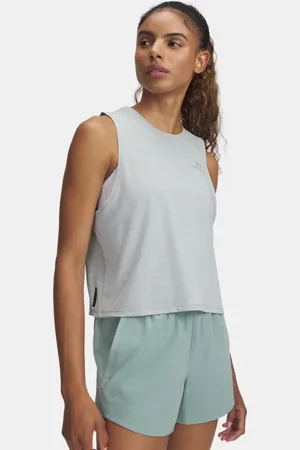 Under Armour Vanish Elite Vent Crop-Top für Damen Silica / Silica L
