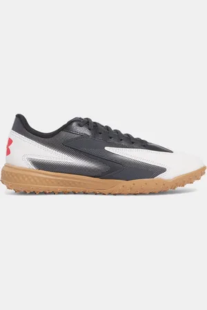 Under Armour Shadow Turf 3 Fußballschuhe, unisex Anthracite / Weiß / Racer Rot 44.5