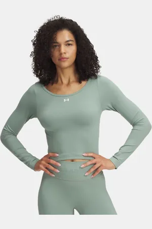 Under Armour Train Seamless Langarm-Oberteil für Damen Silica / Weiß L