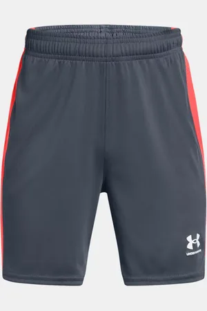 Under Armour Challenger Strickshorts für Jungen Downpour / Fire / Weiß YLG (149 - 160 cm)
