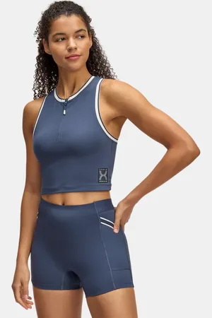 Under Armour Run 96 Tanktop für Damen Downpour / Weiß Quartz / Anthracite L
