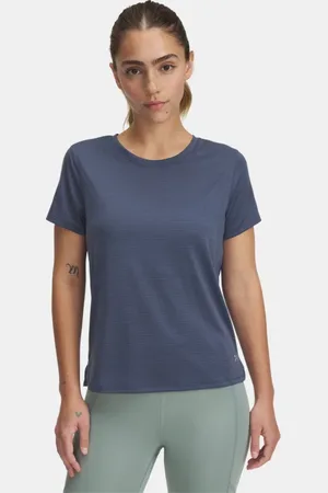 Under Armour Launch Kurzarm-Oberteil für Damen Downpour / Reflektierend L
