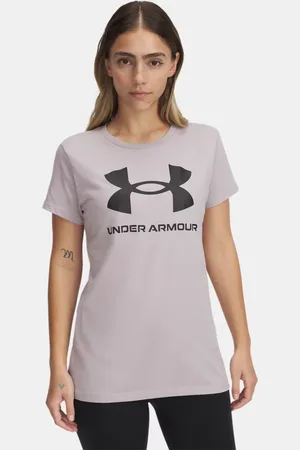 Under Armour Rival Logo Kurzarm-Oberteil für Damen Dawn / Schwarz L