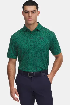 Under Armour Playoff 3.0 Poloshirt mit Aufdruck für Herren Team Kelly / Midnight Blaue Marine L