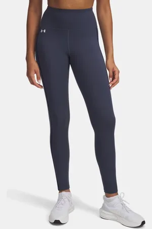 Under Armour Motion Piped Leggings für Damen Downpour / Midnight Blaue Marine / Weiß L