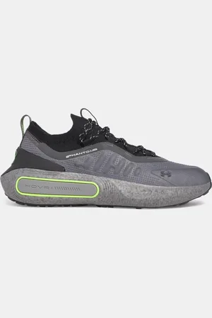 Under Armour Phantom 4 Reflect Schuhe, unisex Castlerock / Schwarz / Hyper Grün 44.5