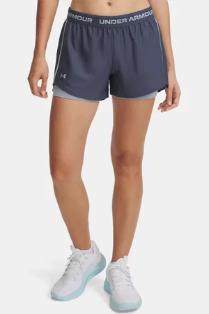 Under Armour Tech™ Play Up 2-in-1-Shorts für Damen Downpour / Harbor Blau / Harbor Blau L
