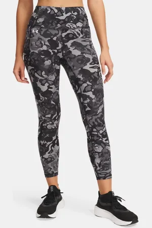 Under Armour Motion Leggings mit Druck für Damen / Titan Grau / Weiß L