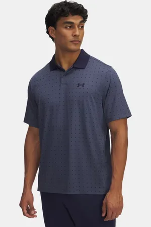Under Armour Matchplay Poloshirt mit Aufdruck für Herren Downpour / Midnight Blaue Marine / Midnight Blaue Marine L