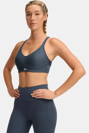Under Armour Infinity 2.0 Low Sport-BH für Damen Downpour / Weiß L A-C