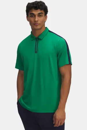 Under Armour Drive Poloshirt mit Zip für Herren Team Kelly / Midnight Blaue Marine / Team Kelly L
