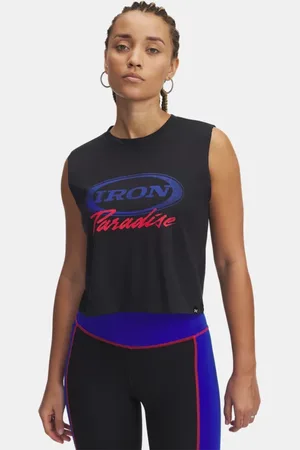 Under Armour Project Rock Iron Paradise Tanktop für Damen / Royal L