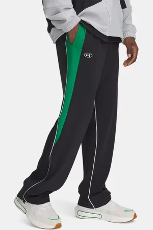 Under Armour Hose aus Trikotstoff mit Seitenstreifen für Herren / Team Kelly Grün / Weiß 3XL