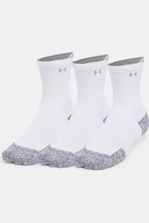 Under Armour Unisex ArmourDry® Run Cushion Halbhohe Crew-Socken im 3er-Pack / / Reflektierend L