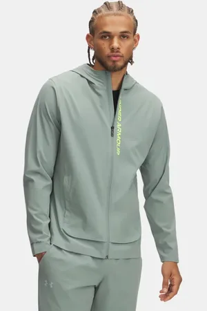 Under Armour OutRun The Storm Jacke für Herren Silica / High Vis Gelb / Reflektierend L