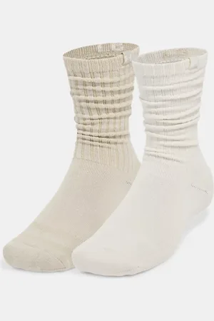 Under Armour Sportstyle Crew-Socken aus Baumwolle im 2er-Pack, unisex Stein / Khaki Base / Stein L