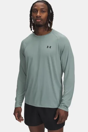 Under Armour Tech™ Langarm-Oberteil für Herren Silica / Schwarz L