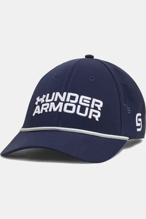 Under Armour Jordan Spieth Kappe mit Kordelzug-Detail für Herren Midnight Blaue Marine / Weiß EINHEITSGRÖSSE