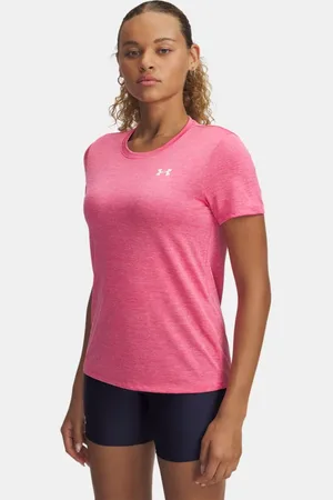 Under Armour Tech™ Twist Kurzarm-Oberteil für Damen Super / Weiß L