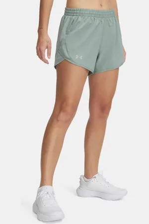 Under Armour Fly-By Shorts für Damen (8 cm) Silica / Silica / Reflektierend L