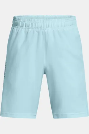 Under Armour Tech™ gewebte Shorts mit Schriftzug für Jungen Stream / Midnight Blaue Marine YLG (149 - 160 cm)