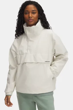 Under Armour Cloudstrike Anorak für Damen Stein / Reflektierend L