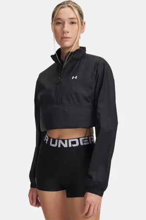 Under Armour Rival Woven Anorak mit ½-Zip für Damen / Weiß L