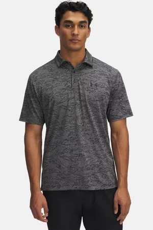 Under Armour Playoff Jacqrd-Poloshirt für Herren / Stahl / L