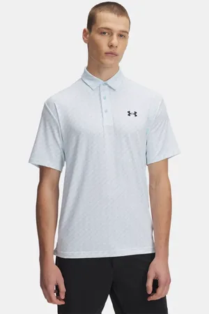 Under Armour Playoff 3.0 Poloshirt mit Aufdruck für Herren Stream / Weiß / Schwarz 3XL