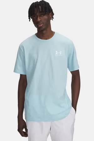 Under Armour Kurzarm-Oberteil mit Logo auf der linken Brust für Herren Stream / Weiß L
