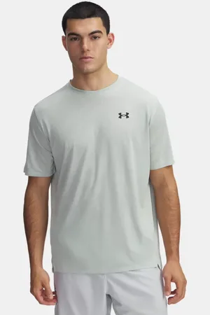 Under Armour Tech™ Vent Jacqrd Kurzarmoberteil für Herren Hydro / Schwarz L