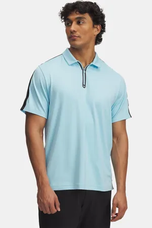Under Armour Drive Poloshirt mit Zip für Herren Stream / Schwarz / Stream L