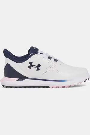 Under Armour Drive Fade Golfschuhe ohne Spikes für Damen / Prime Rosa / Midnight Blaue Marine 42