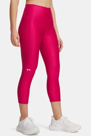 Under Armour Tech Caprihose für Damen Shaded Fuchsia / Weiß L