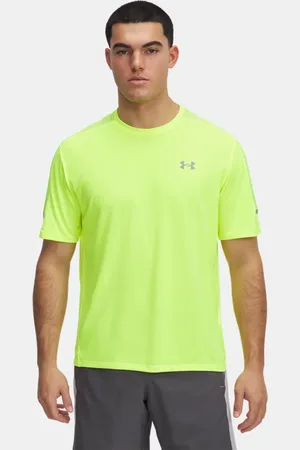 Under Armour Herren Tech™ Utility Oberteil, kurzärmlig High Vis / Hydro Grün / Silica Grün L