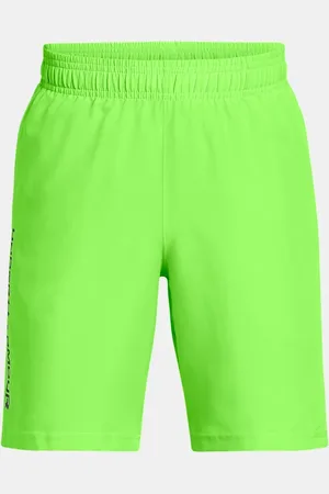 Under Armour Tech™ gewebte Shorts mit Schriftzug für Jungen Cyber / Schwarz YLG (149 - 160 cm)