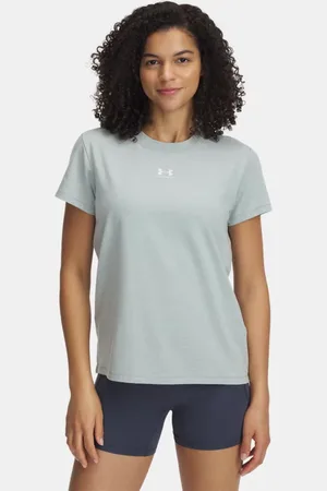 Under Armour Rival Core Kurzarm-Oberteil für Damen Silica / Weiß L