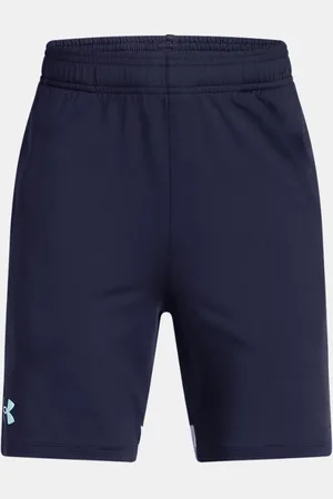 Under Armour Tech™ Vent Jacqrd Shorts für Jungen Midnight Blaue Marine / Stream / Stream YLG (149 - 160 cm)