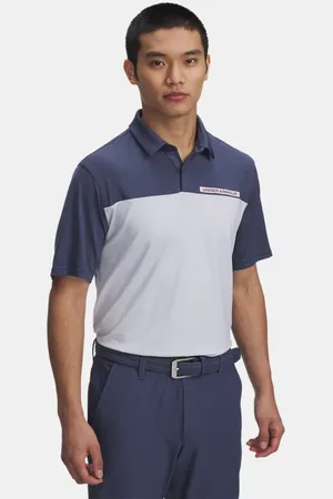Under Armour Tee To Green Poloshirt in Blockfarben für Herren Downpour / Halo / Prime Rosa L