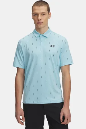 Under Armour Tee To Green Poloshirt mit Aufdruck für Herren Stream / Schwarz L