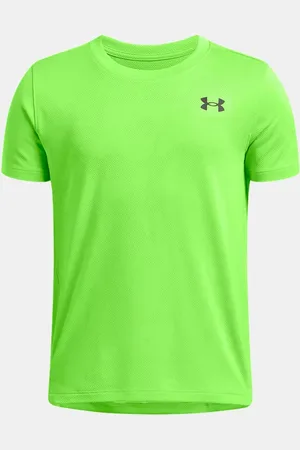Under Armour Tech™ Vent Jacqrd Kurzarmoberteil für Jungen Cyber / Schwarz YLG (149 - 160 cm)