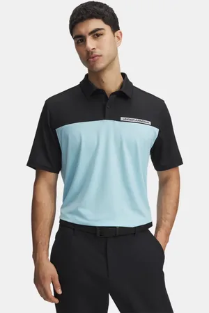 Under Armour Tee To Green Poloshirt in Blockfarben für Herren / Stream / Weiß L